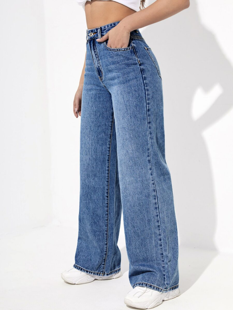 High Waist Wide Leg Jeans