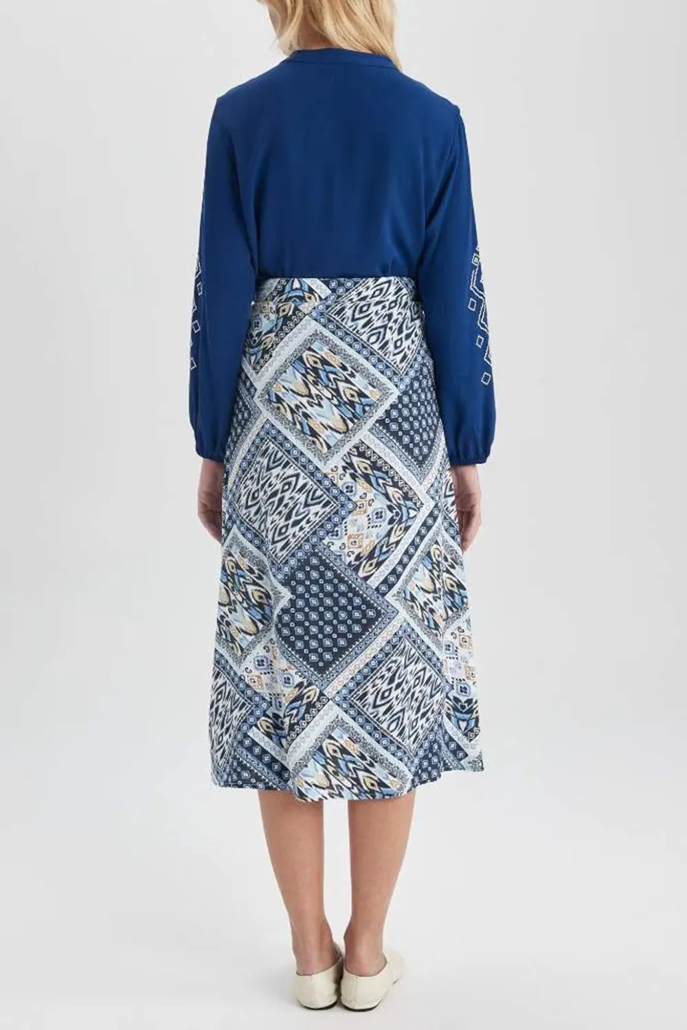 Traditional A Cut Midi Skirt