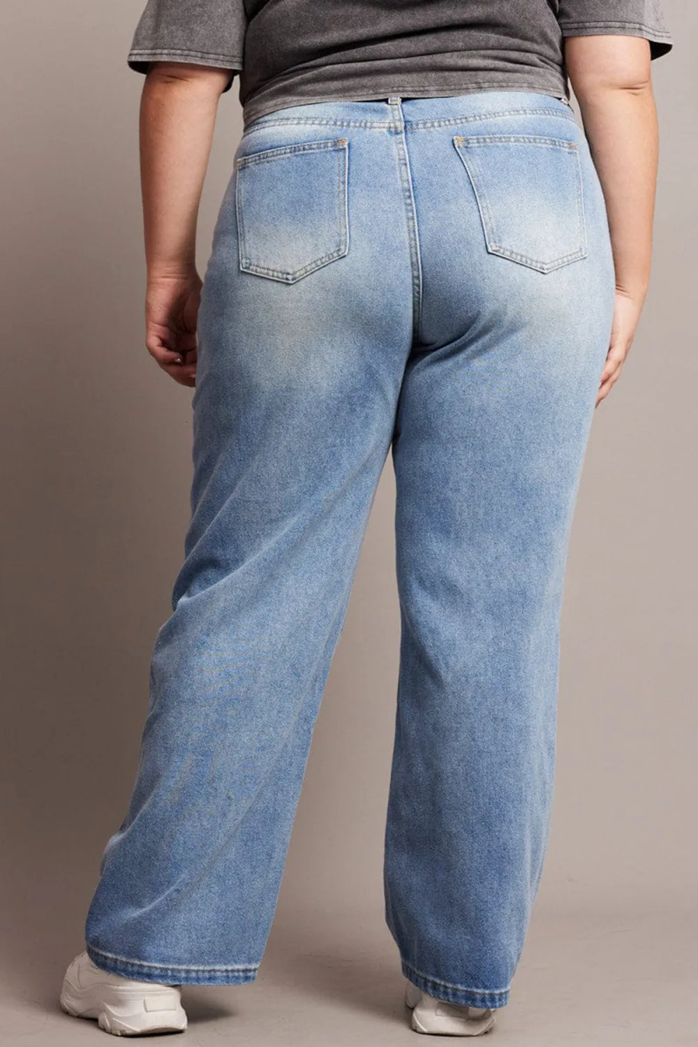 Denim Baggy Jeans Mid Rise