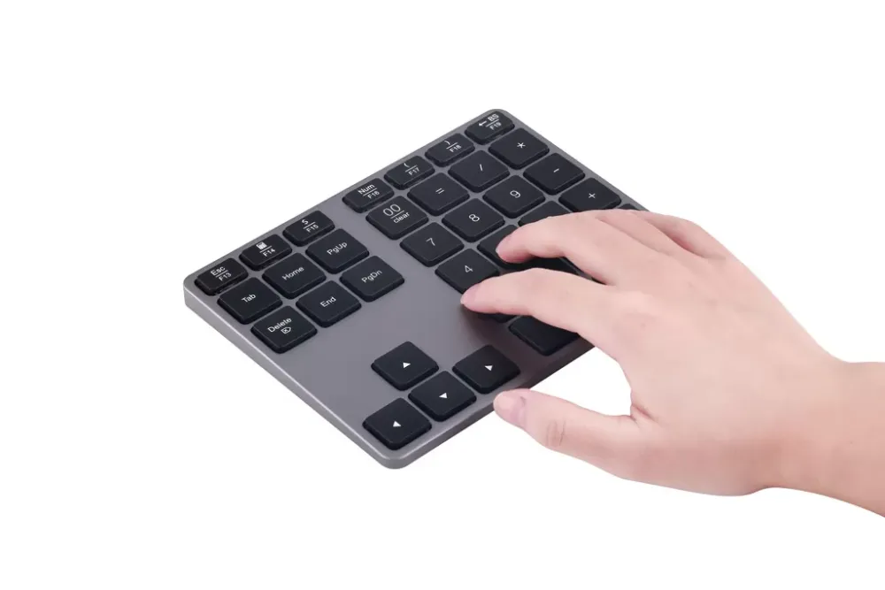 Wireless Bletooth 34 Keys Numeric Keypad Number Pad Keyboard For Apple Mac-book Desktop Office Entertainment Accessories