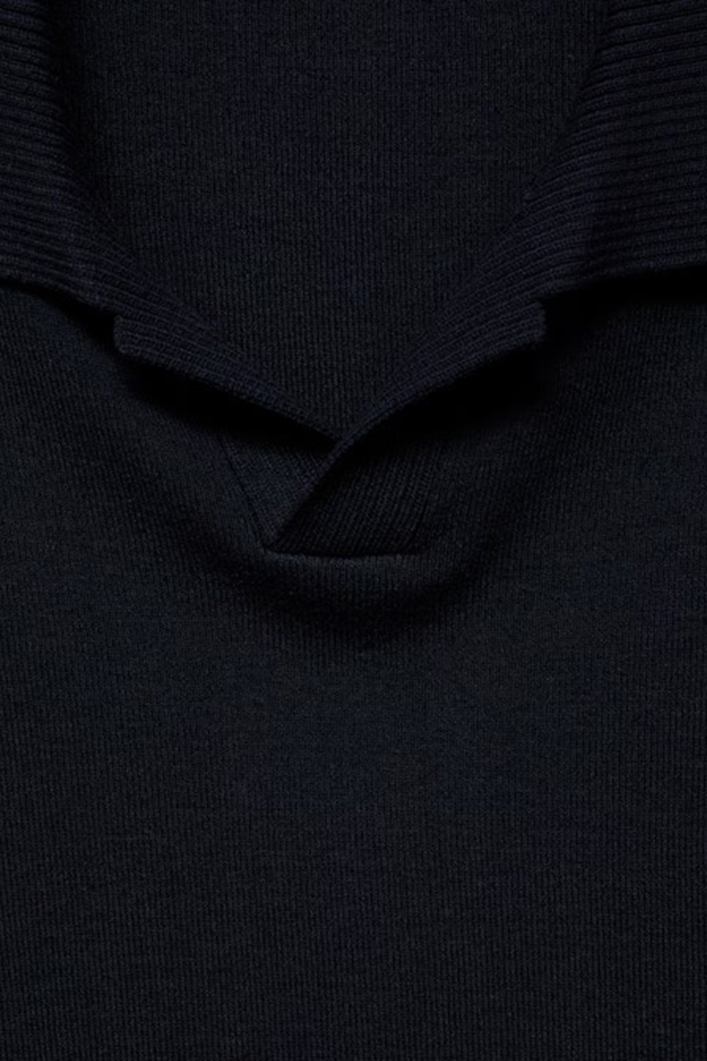 V-neck Polo Collar Shirt