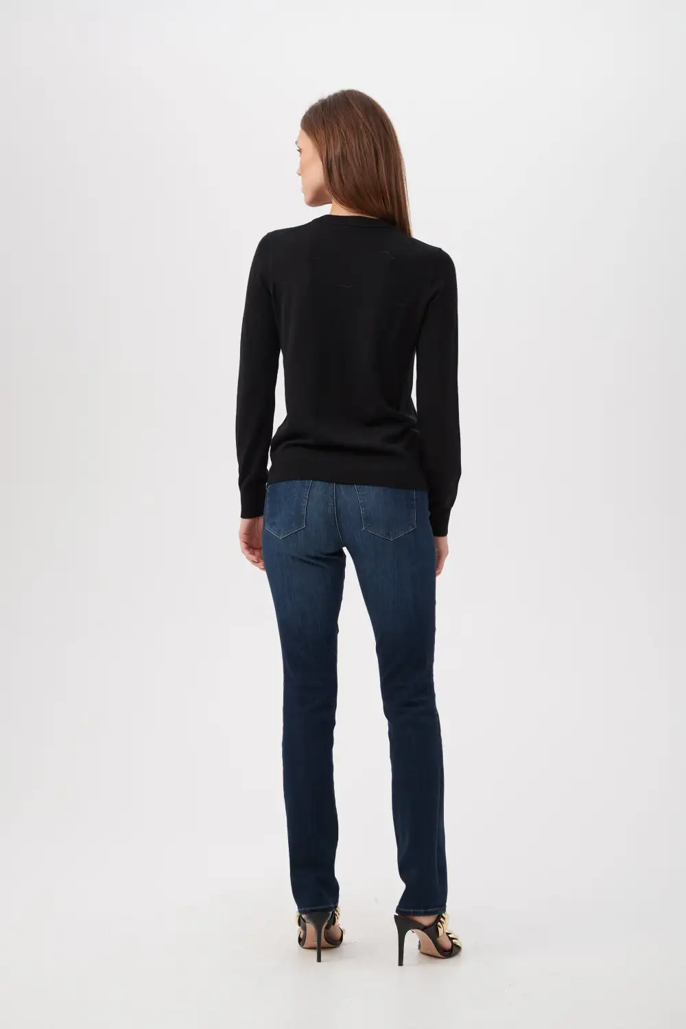 QUEEN B MERINO WOOL SWEATER WITH SEQUIN BEE DETAIL