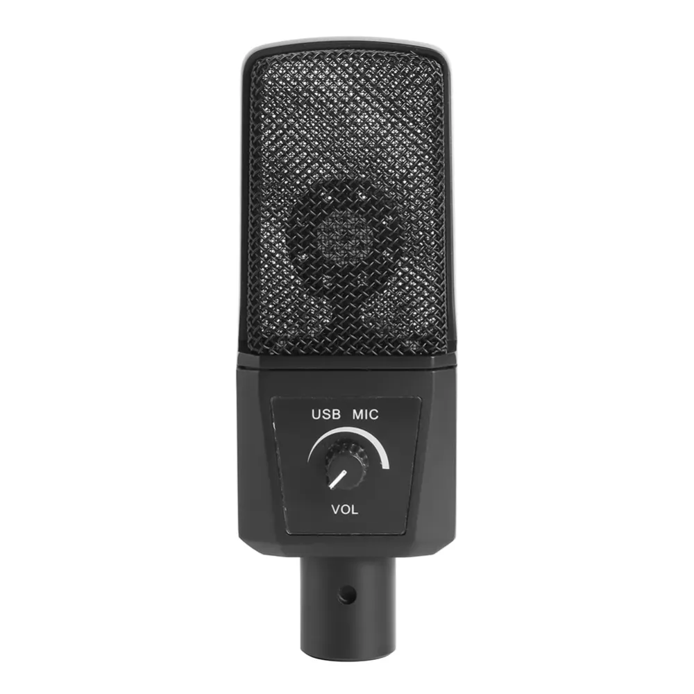 USB Condenser Microphone Cardioid Mic with Desktop Stand for PC Computer,suitable for indoor recording room, personal recording