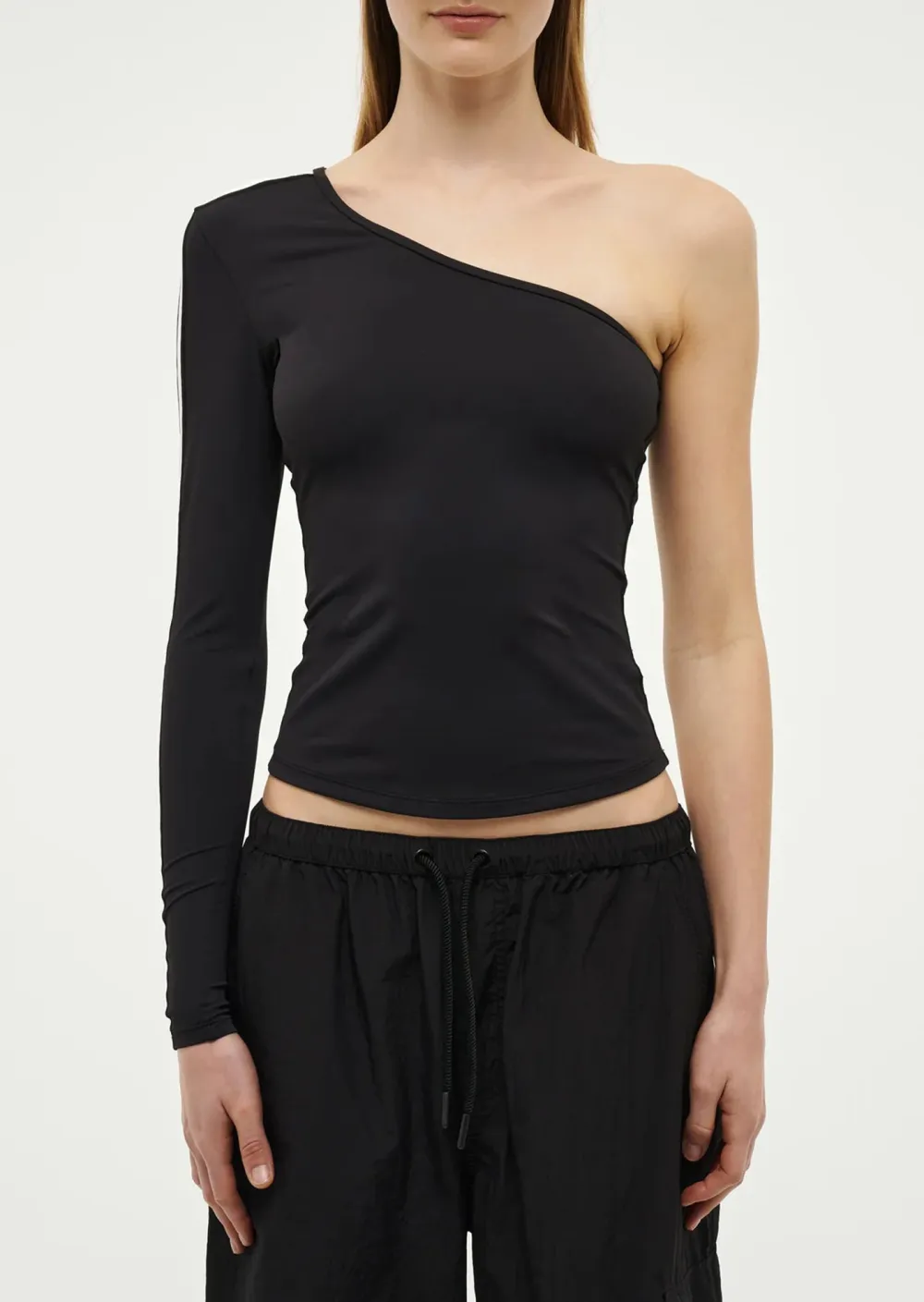 PE NATION FOUNDATION ASYMMETRIC LONG SLEEVE TOP