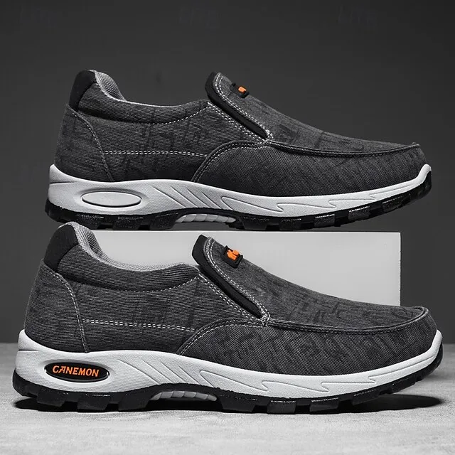 🔥Last Day Promotion 70% OFF 🎁 Men's Gray Slip-On Casual Outdoor Shoes - Breathable Non-Slip Lightweight Footwear