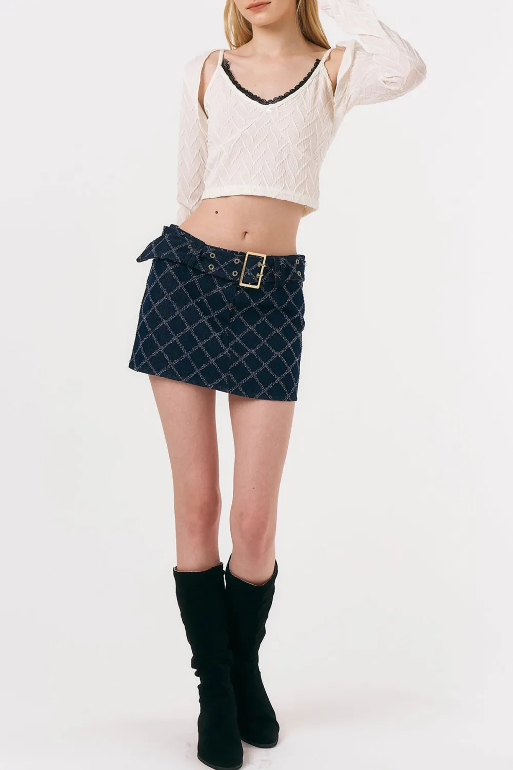 Melissa Micro Mini Denim Skirt