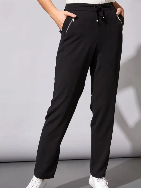 Black sports trousers