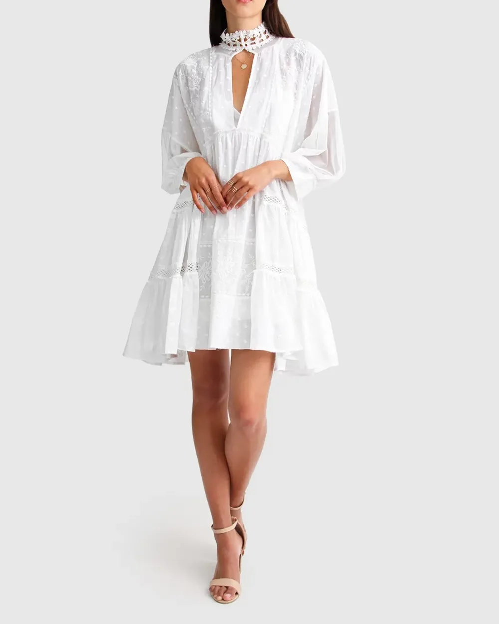 Unforgettable Oversized Lace Mini Dress