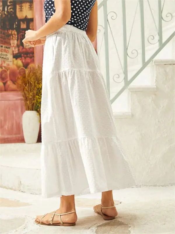 Taste of Tuscany Tiered A-Line Skirt