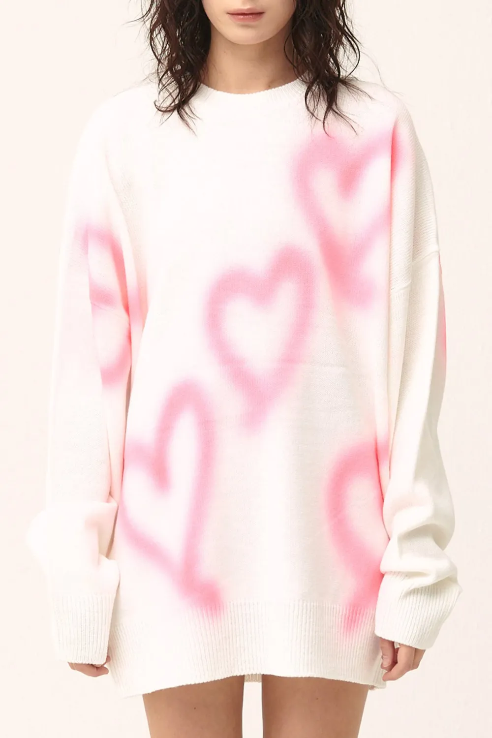 Raya Heart Printed SweaterDress