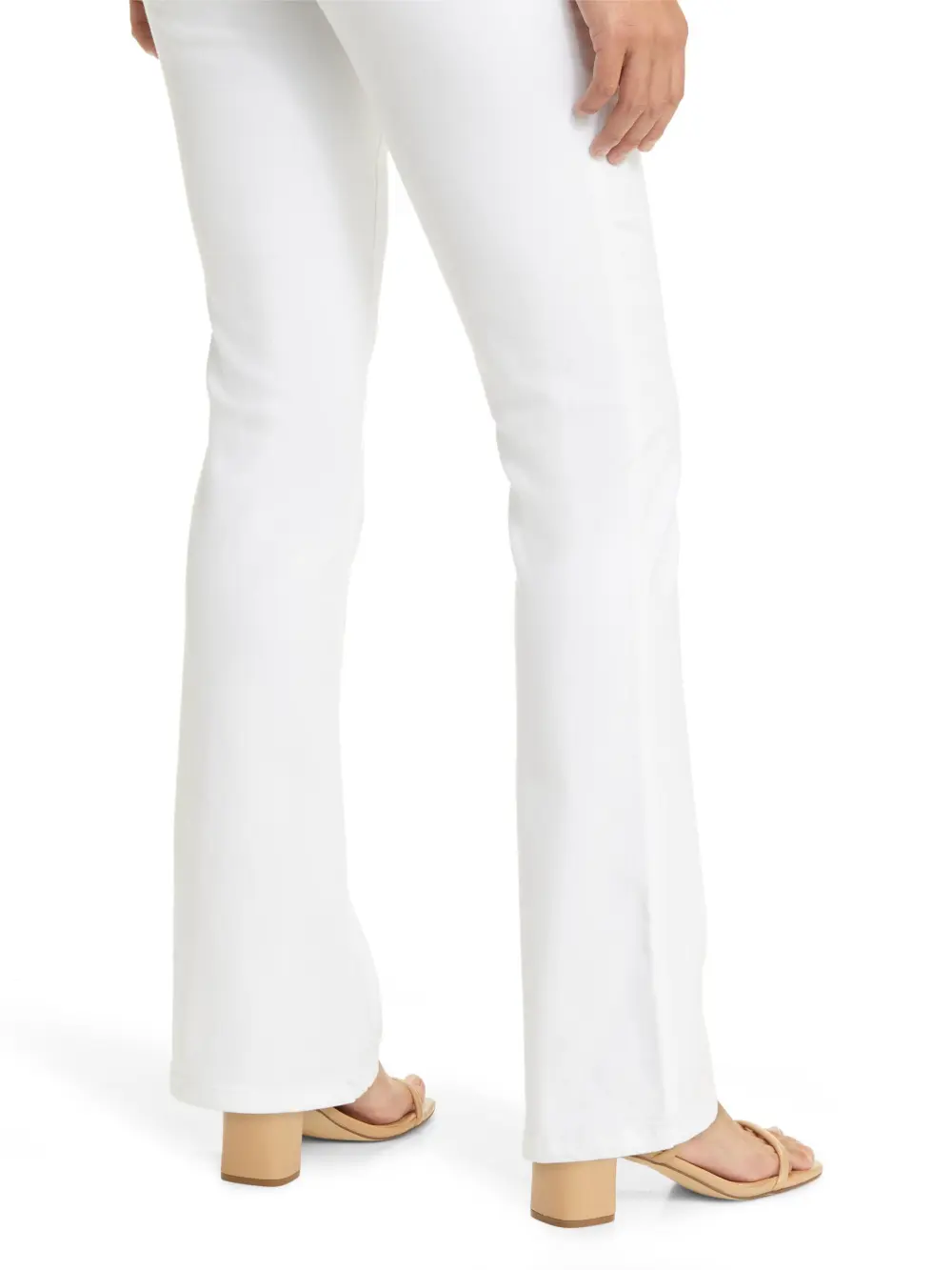 Analisa Faux Leather Trim Ponte Knit Pants