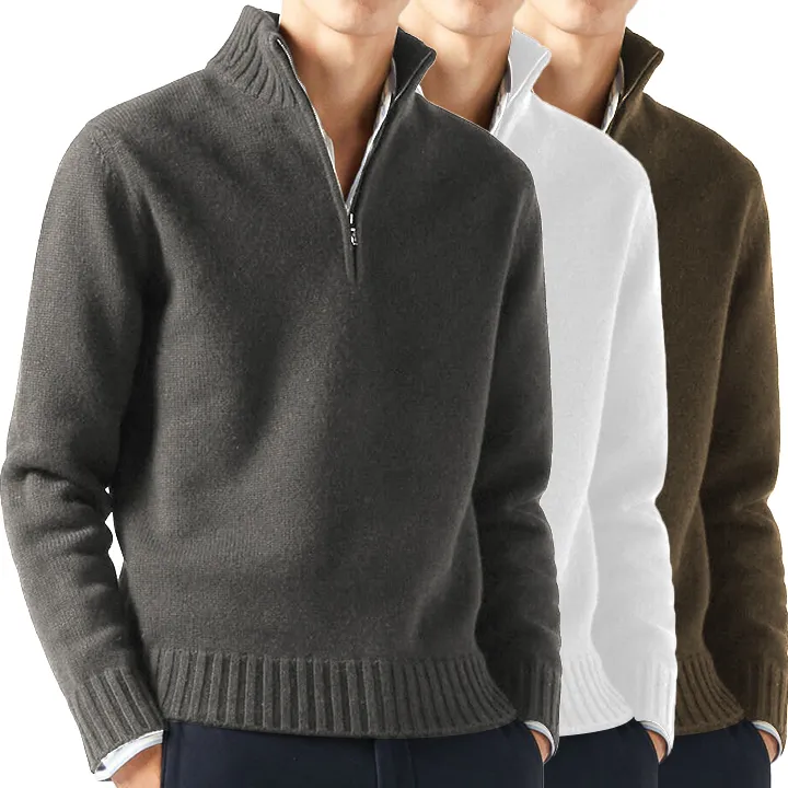 Men's Lapel Knitted Cashmere Sweater Cardigan