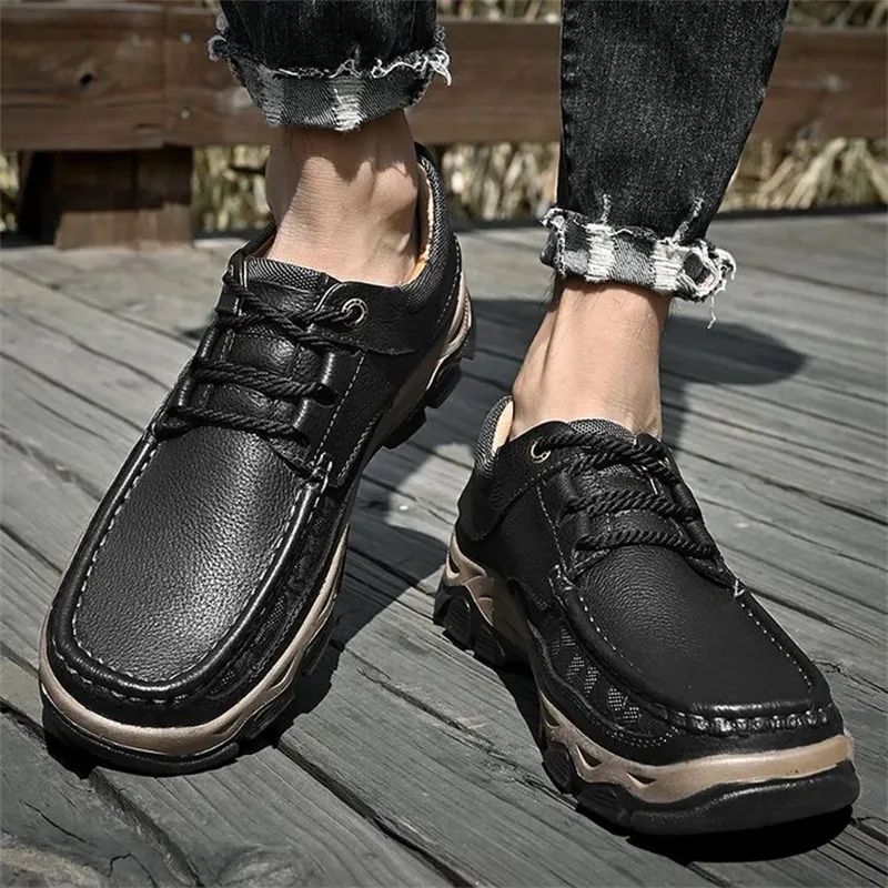 Men's Comfortable Arch Support Orthopedic Leather Shoes