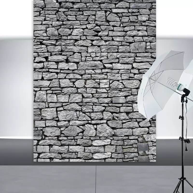 Brick Stone Texture Wall Photography Backdrops Wooden Floor Backgrounds for Toy Photo Studio Baby Shower Newborn Children Photo