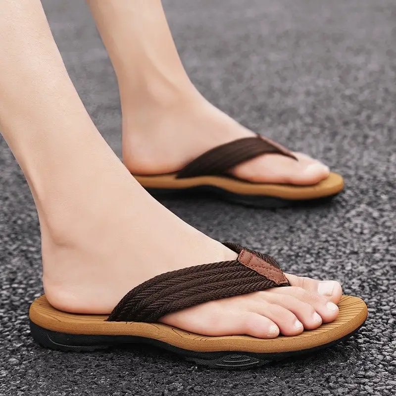 Orthopedic Sandals Men Wide Width Comfy Flat Sporty Flip-flops Trendy Summer