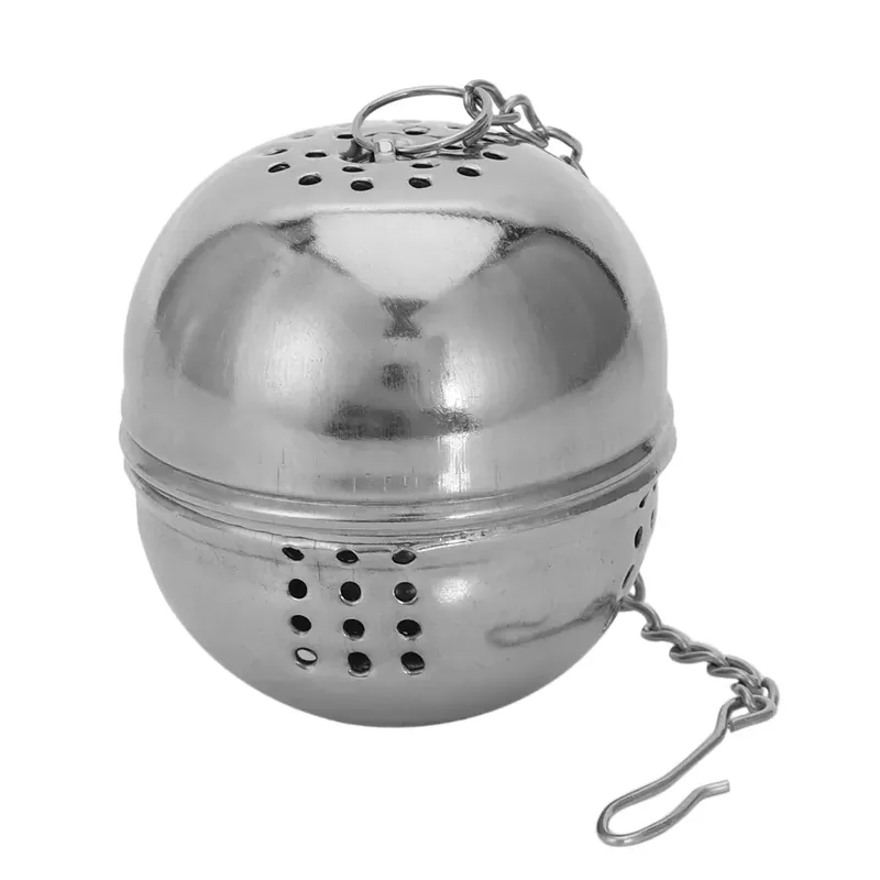 Stainless Steel Teakettles Infuser Strainer Egg Shaped Tea Locking Spice Ball