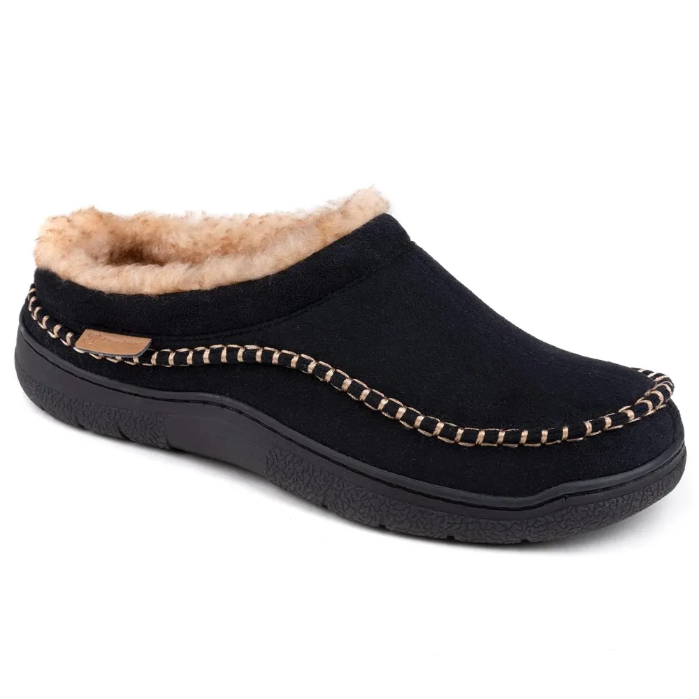 🔥🚀 Hot Sale! Limited Stock! 🌟👟💥Men's Daily Non-Slip Warm Plush Wide Toe Slip-On Loafers Slippers