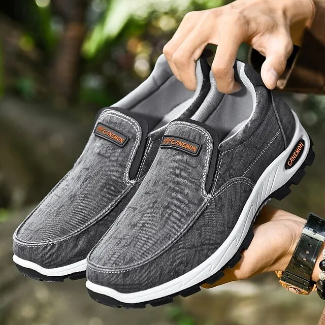 🔥Last Day Promotion 70% OFF 🎁 Men's Gray Slip-On Casual Outdoor Shoes - Breathable Non-Slip Lightweight Footwear