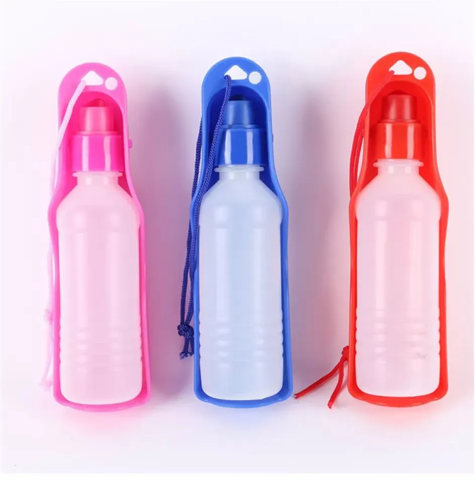 250/500 ML Pet Dispenser Portable Dog Travel Water Bottle Foldable Outdoor Pet Puppy Bowl Dog Cat Drinking Water Feeder