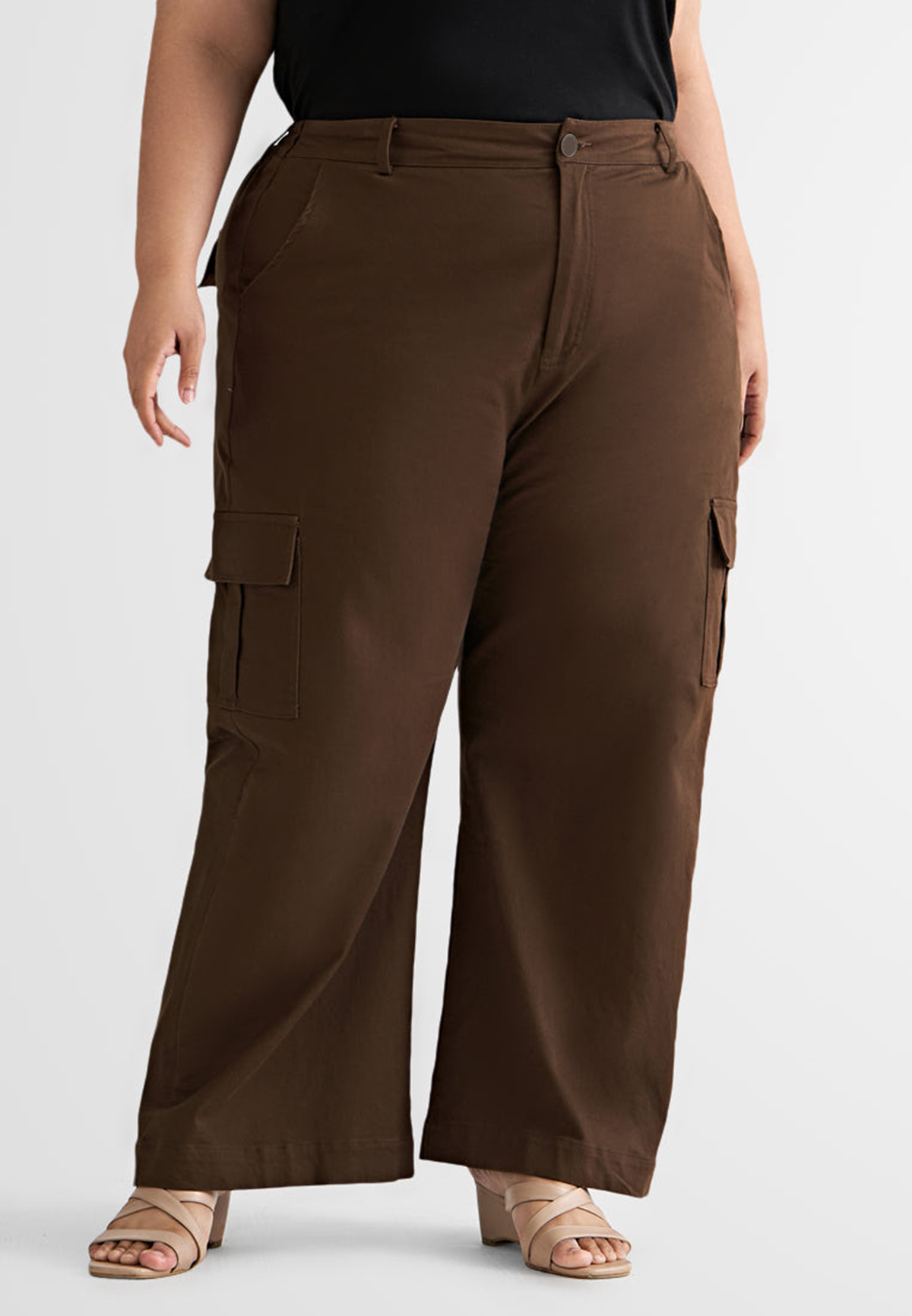 Wide Leg Pocket Cargo Pants