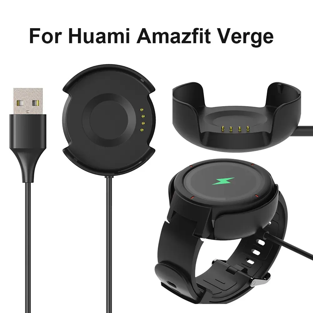 Portable Quick Charging SmartWatch band Charger For Huami Amazfit Verge Smart Watch Replacement USB Chargers Charging Dock Cable