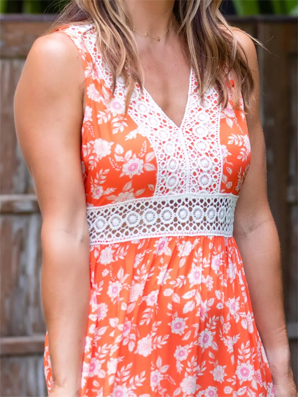 Colette Dress / Orange Floral