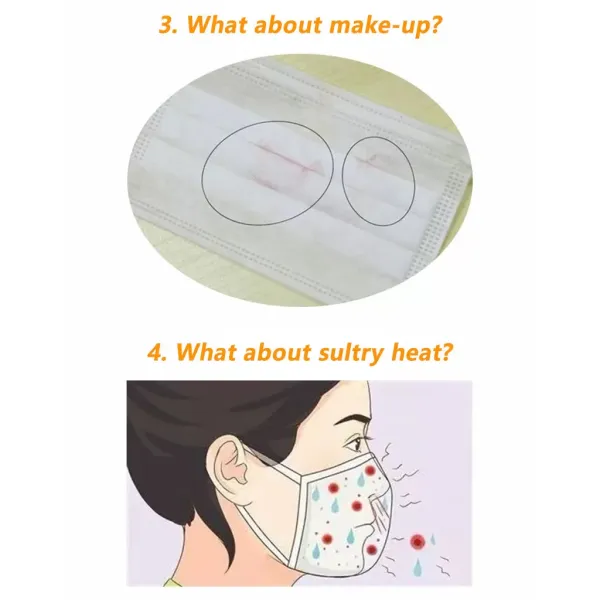 100Pcs 3D Face Masks Bracket Mouth Separate Inner Stand Holder Breathing Space Fixed Extended Comfortable Face Mask DIY