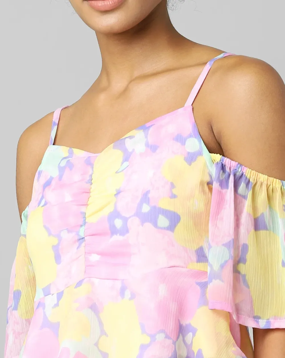 Multi-Colour Floral Print Top