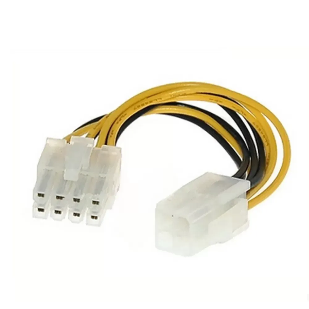 ATX 4 Pin Male to 8 Pin Female EPS Power Cable Cord Adapter CPU Power Supply  4P to 8P