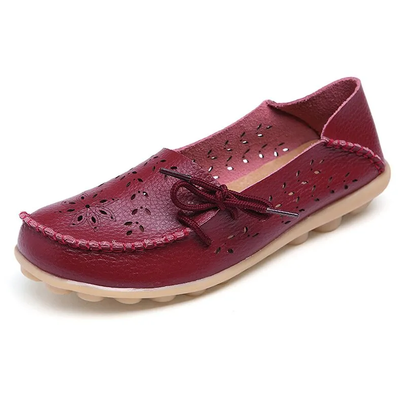 Cilool Leather Loafers Flats Lo51