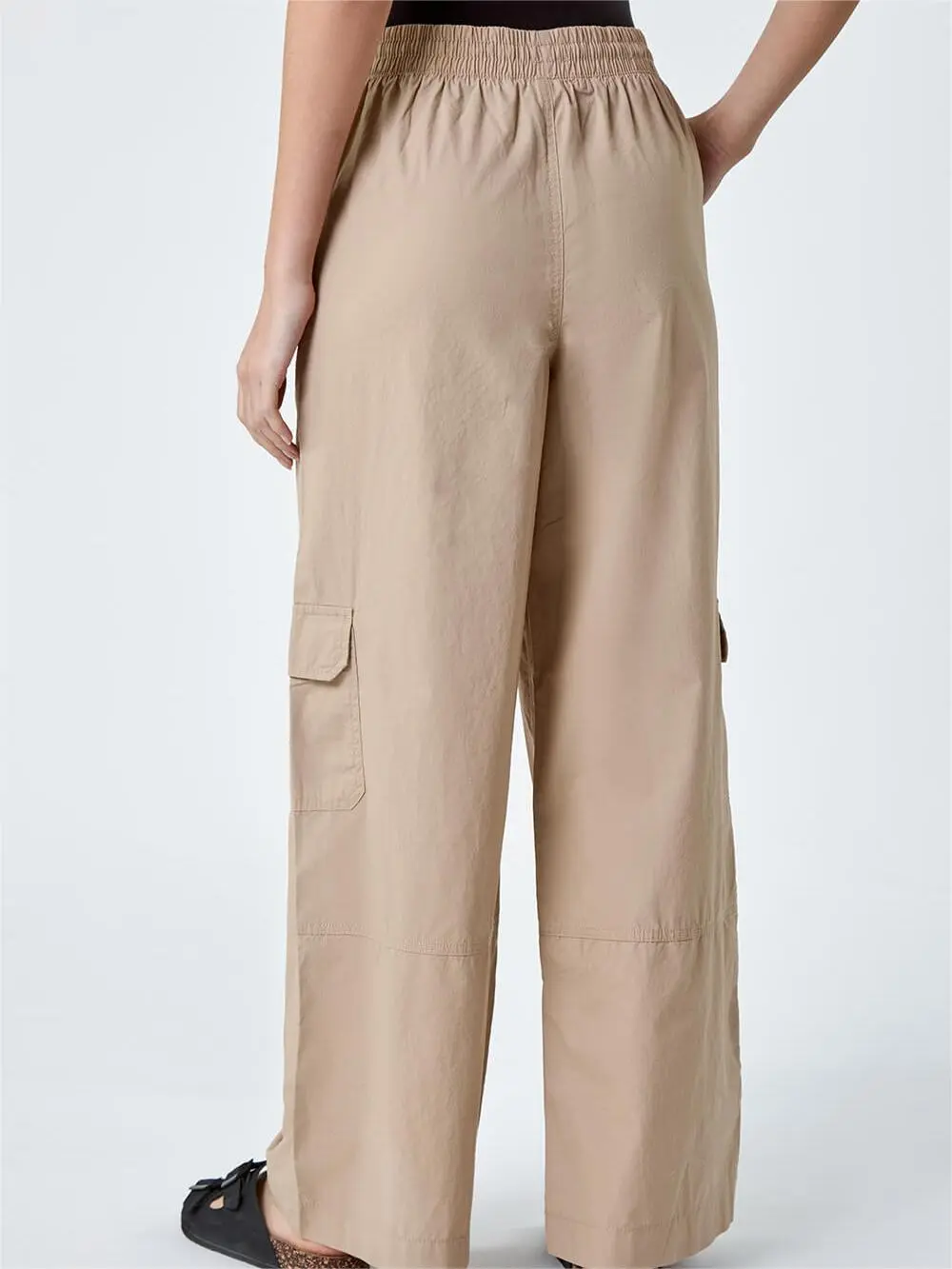 Khaki Tie-Pocket Pants