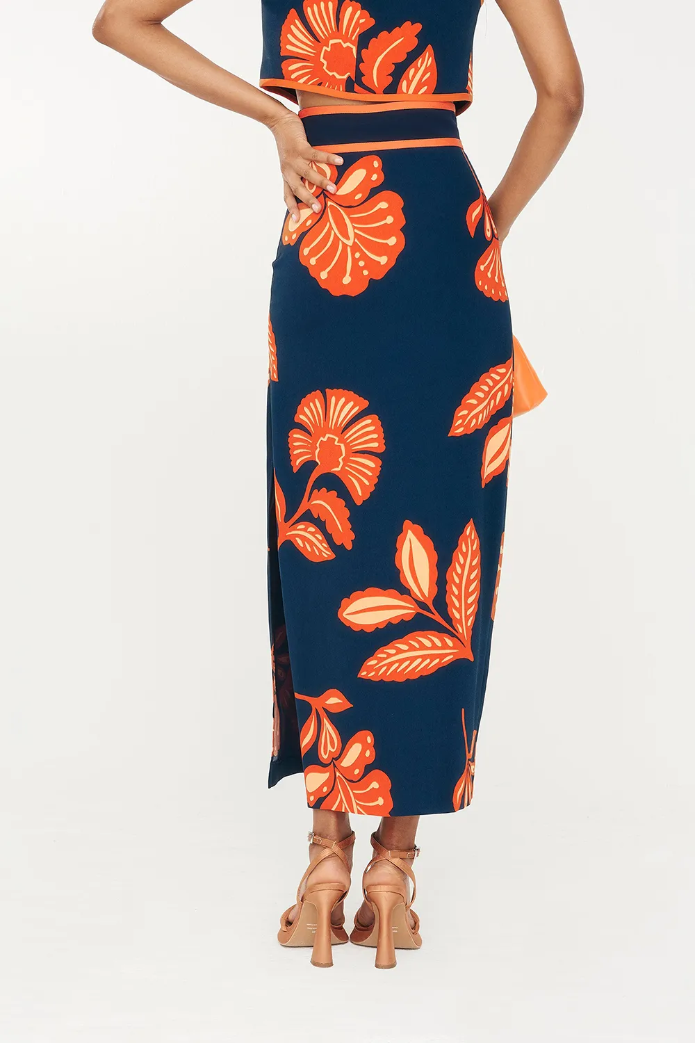 Artistic Leaf Dune Skirt