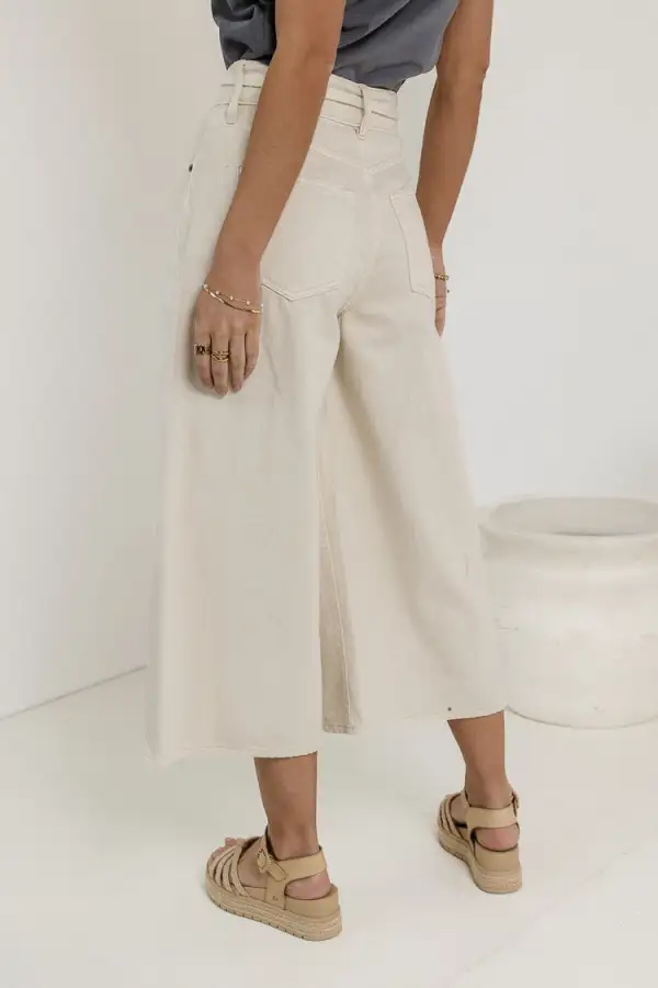 BRUCE CULOTTES IN CREAM