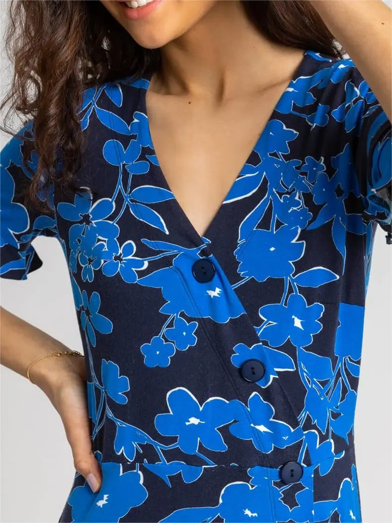 Comfortable resort print dress