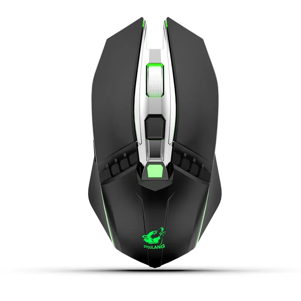 Rechargeable X5 Wireless Silent LED Backlit USB Optical Ergonomic Gaming Mouse Computer Table Ergonomic Silent For PC Laptop