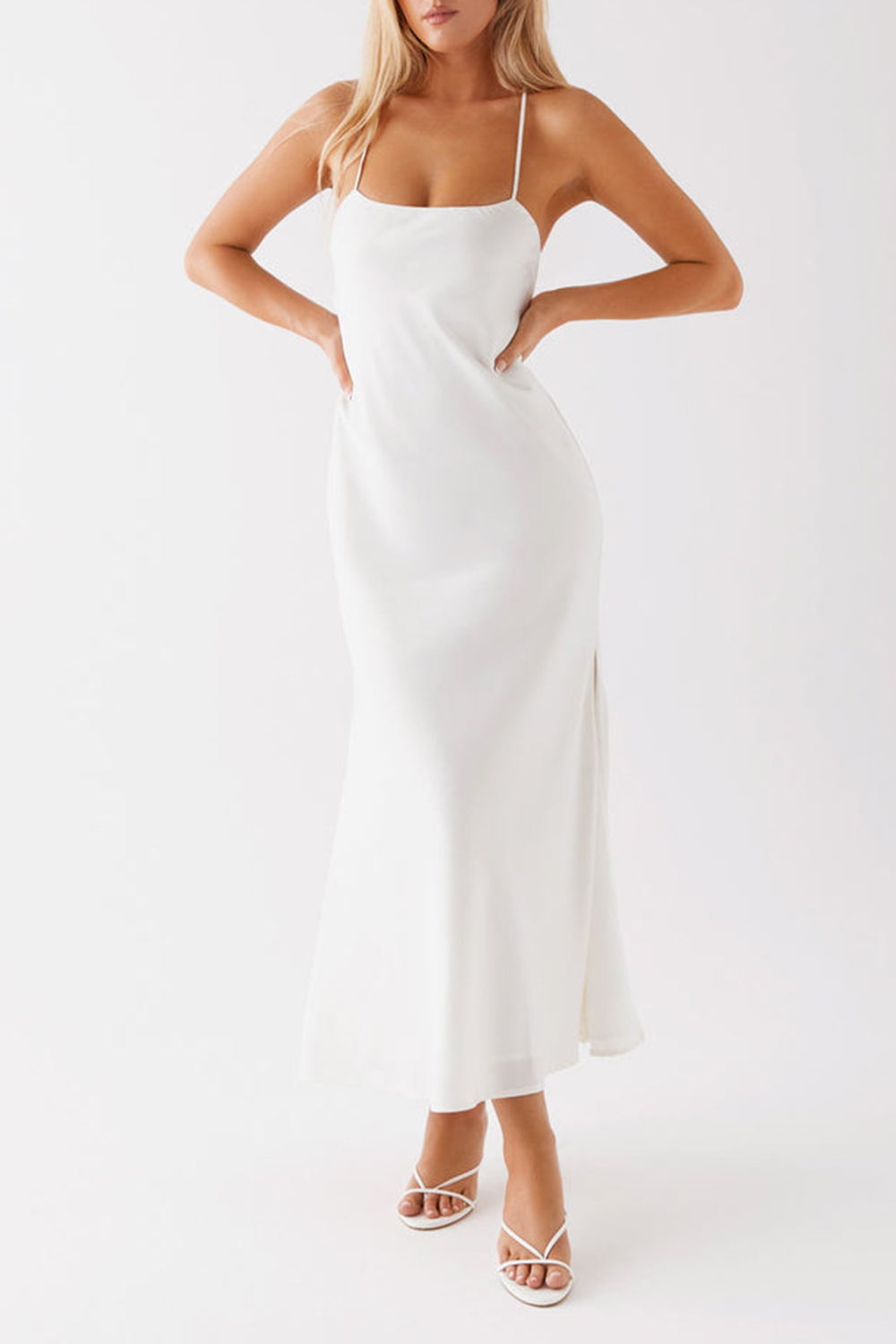 Runway Royalty Maxi Dress - White