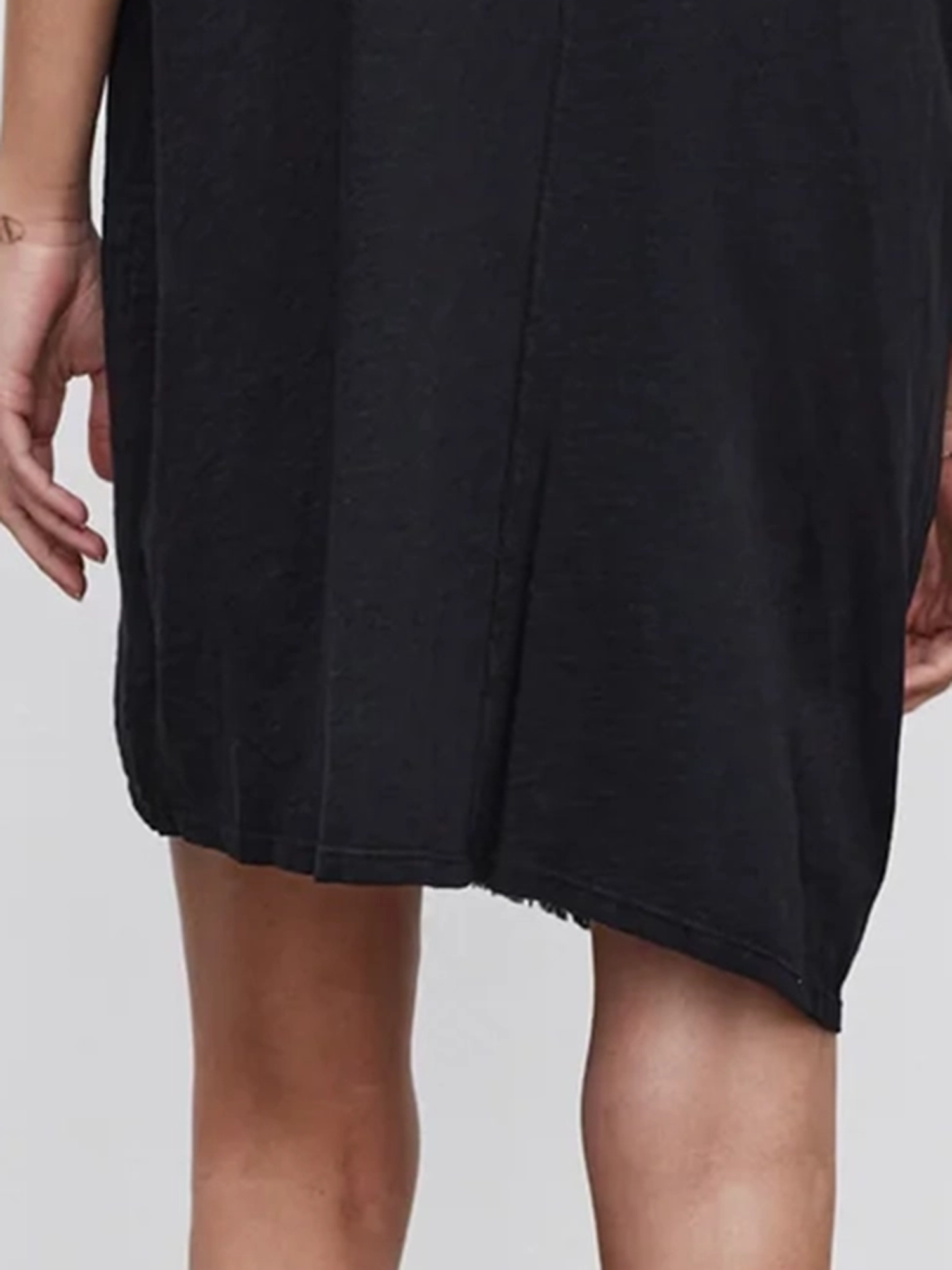 Hanna Crew Neck Black Dress