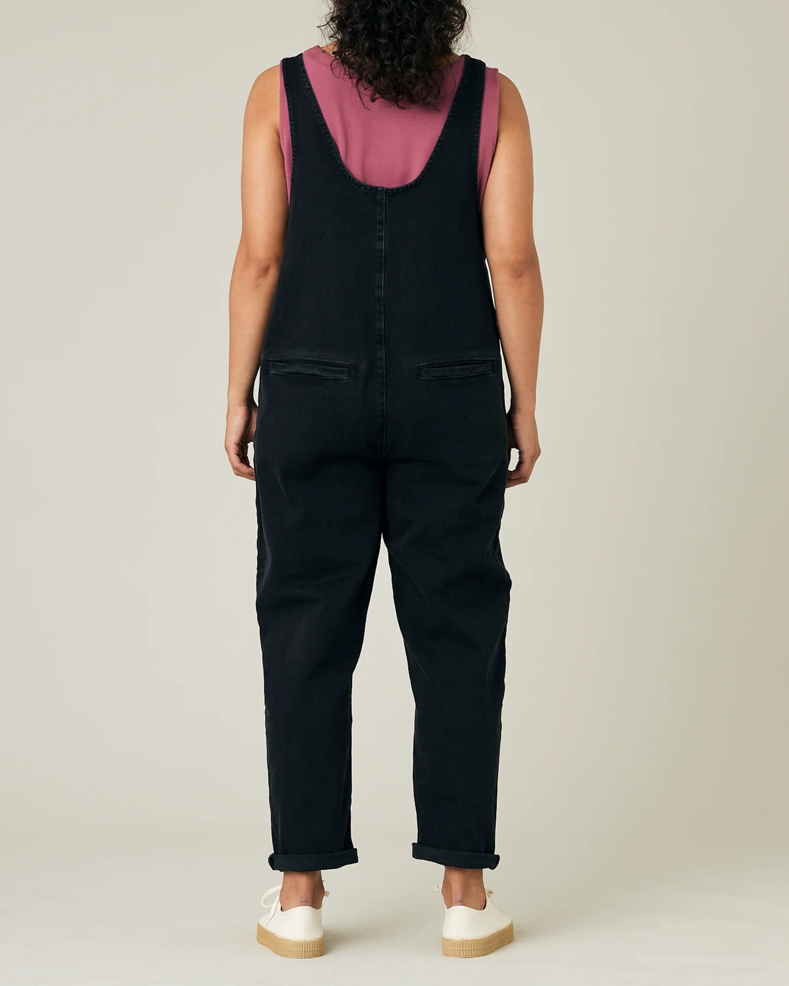 BLACK DENIM JUMPSUIT