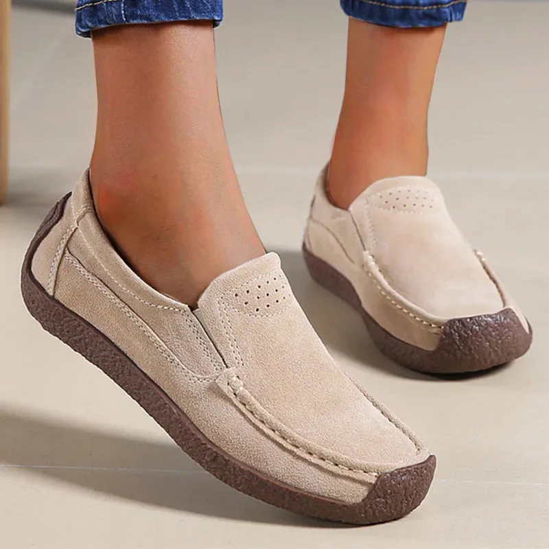 CiloolSlip on loafers - Stylish casual sports flat bean snail shoes