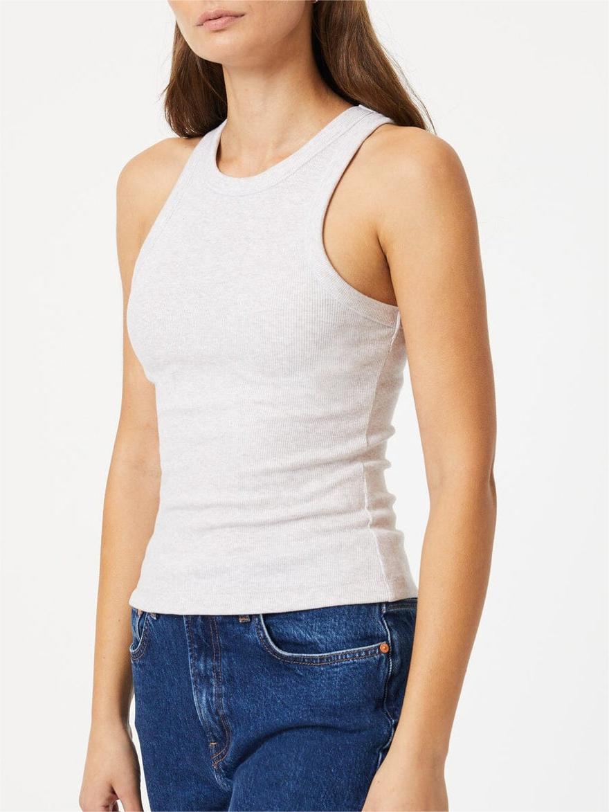 Racer Back Crew Neck Tank Top