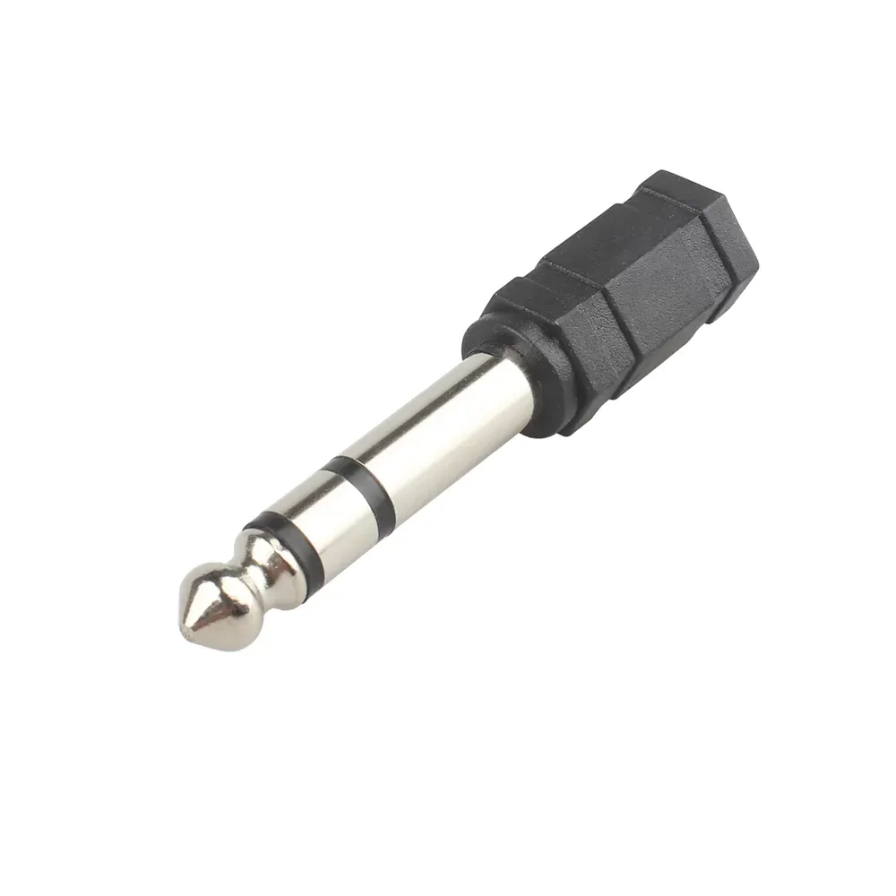 1/8 to 1/4 Adapter 1/4 inch 6.5mm 6.35mm Male to 3.5mm Female Stereo Jack 3 Pole 6.35 to 3.5 Adapter Audio Converter for Guitar Plug Amplifier Mix Hea