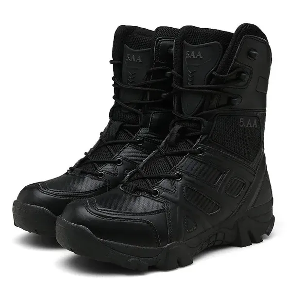 Men's Orthopedic Support Puncture Resistant Tactical Work Boots - For Hikers and Outdoor Enthusiasts