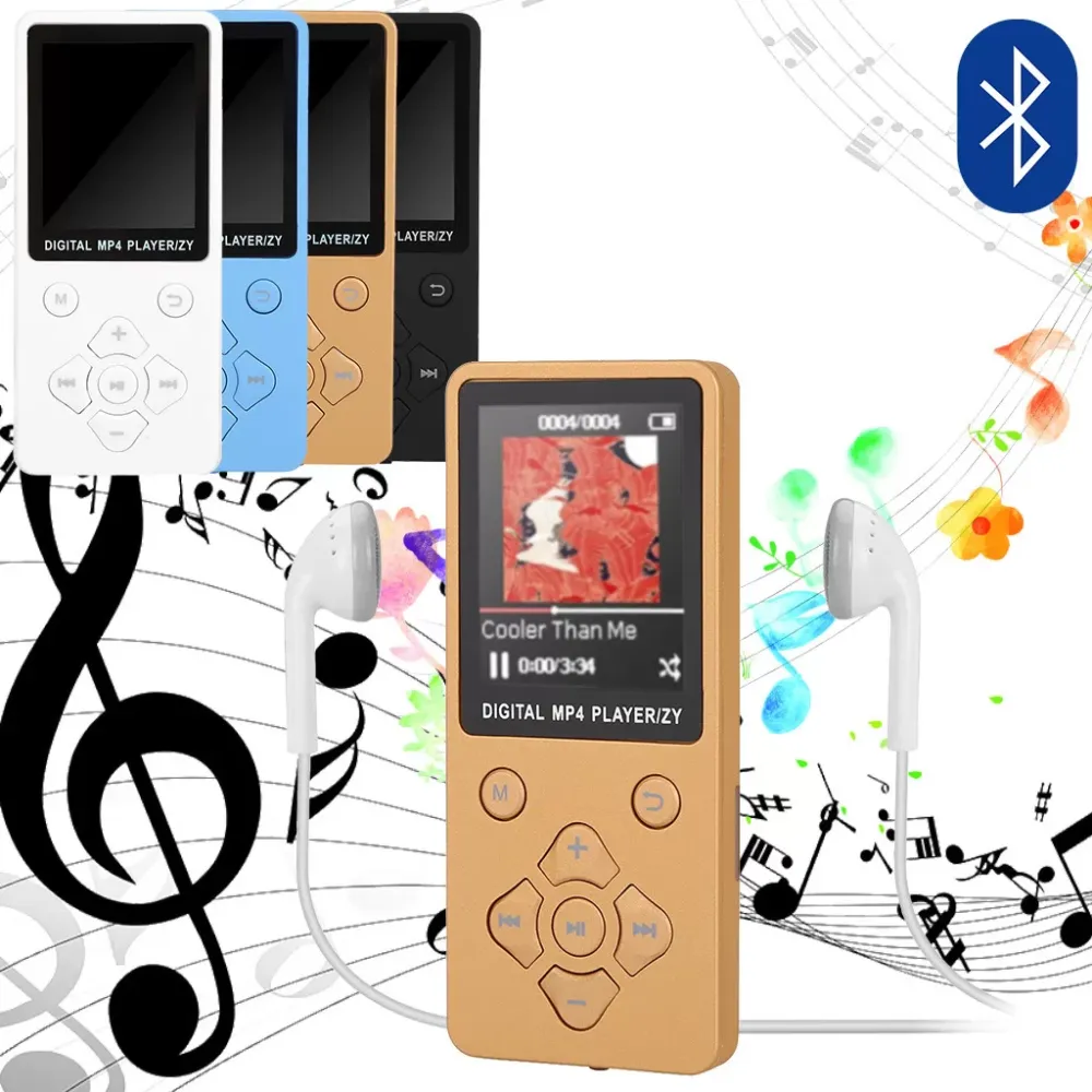 Portable blutooth MP3 MP4 Player Colour Screen FM Radio Video Games Movie USB Hi fi Music Player With sd card