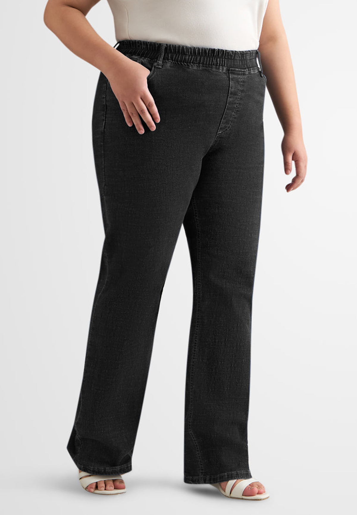 Ultra Stretch Straight Cut Jeans - Dark Blue