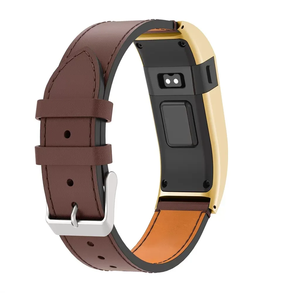 Luxury Leather Replacement Wrist Band Strap With Case For Fitbit Charge HR Fashion Sports Bracelet SmartWatch Accessories