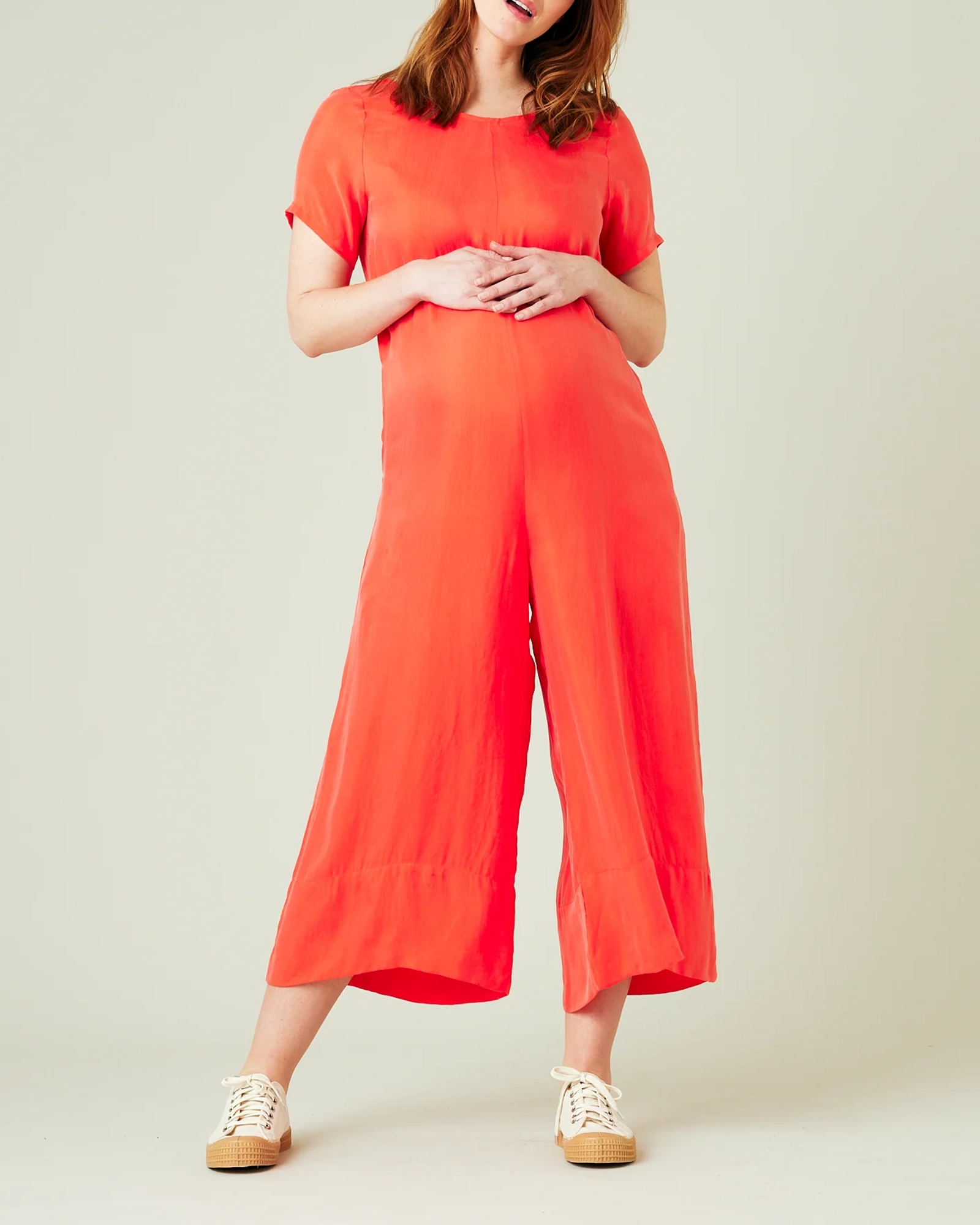 CELINE CORAL CUPRO JUMPSUIT