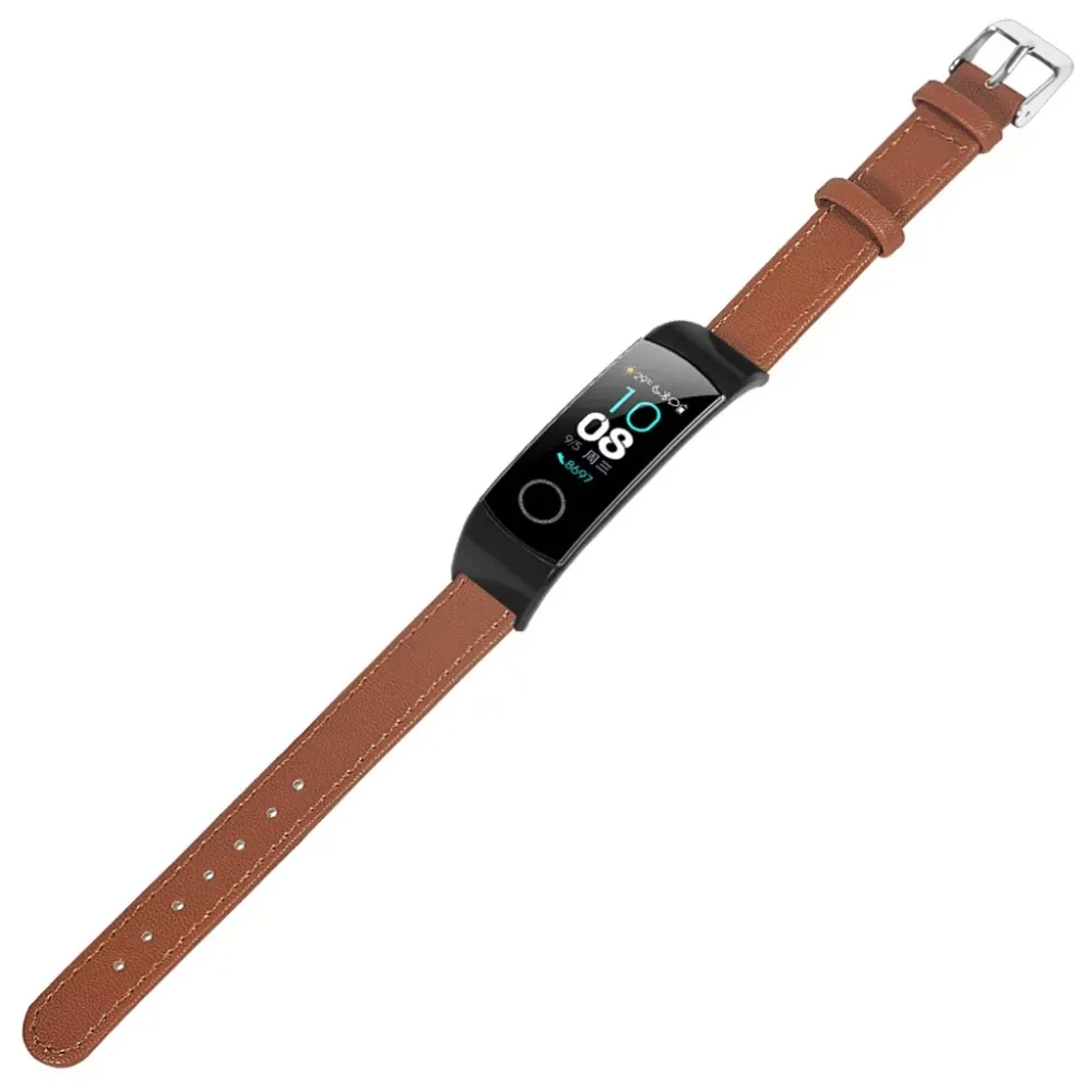 Replacement Fibre Leather Watch Bands Strap Bracelet for Huawei Honor Band 5/4 Sports Fashion Wristband Smart Accessories