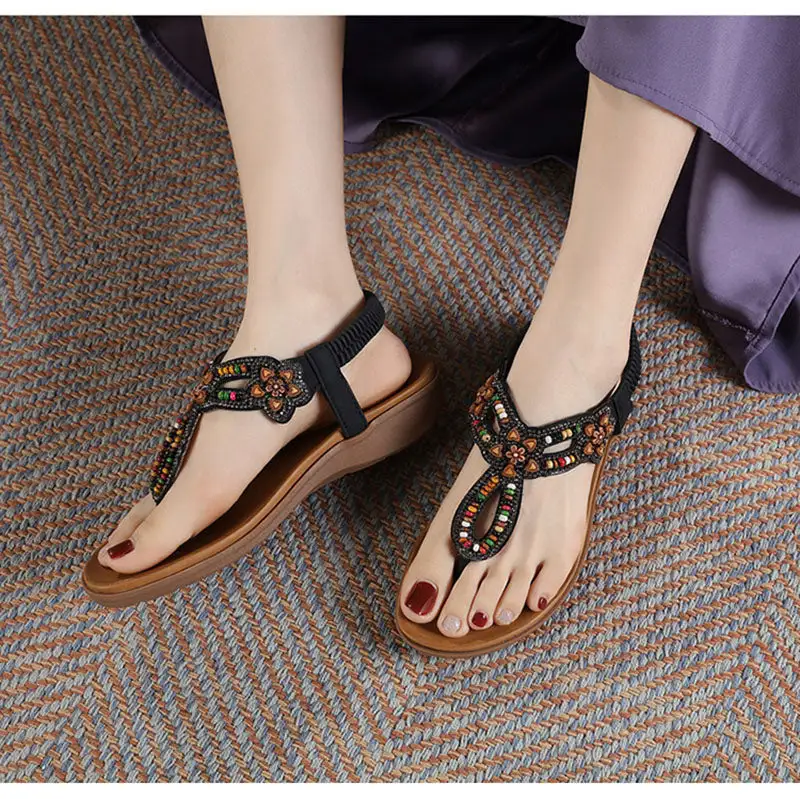 Cilool Bohemian Style Fashion Ladies Beach Sandals