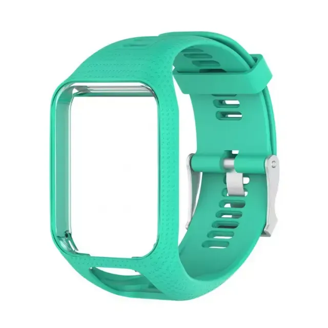 11 Color Silicone Watchband Frame Replacement Watch Strap for TomTom Runner 2/ Runner 3/Spark/Spark 3/ Golfer 2/Adventurer