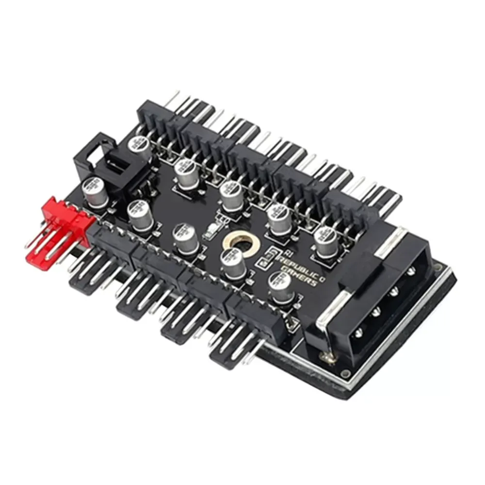 1 to 10 4Pin PWM Speed Controller HUB Socket Fans Extension Adapter PC Speed Controller Adapter for Computer PC